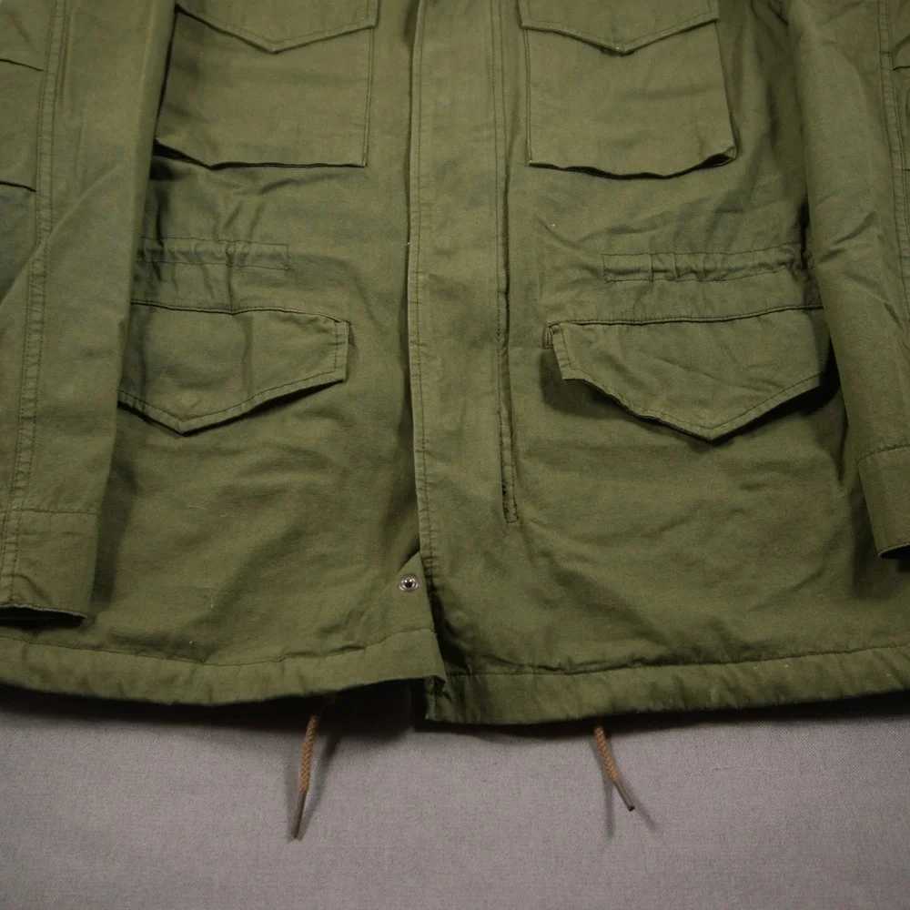 J.Crew Military Field Utility M65 Viscose Cotton Men Jacket M Hooded Field Work